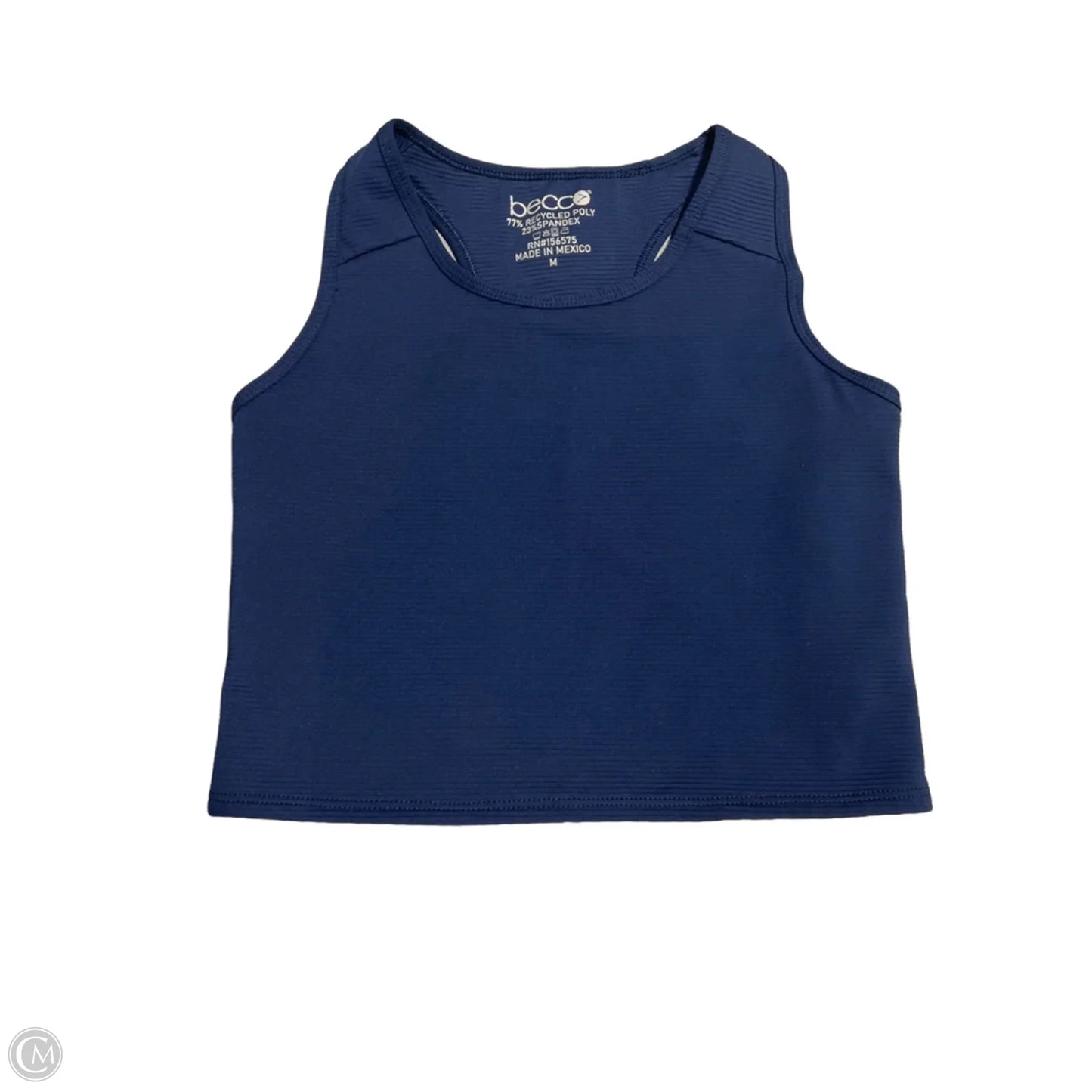 Athletic Tank Top By Cme In Navy, Size: M