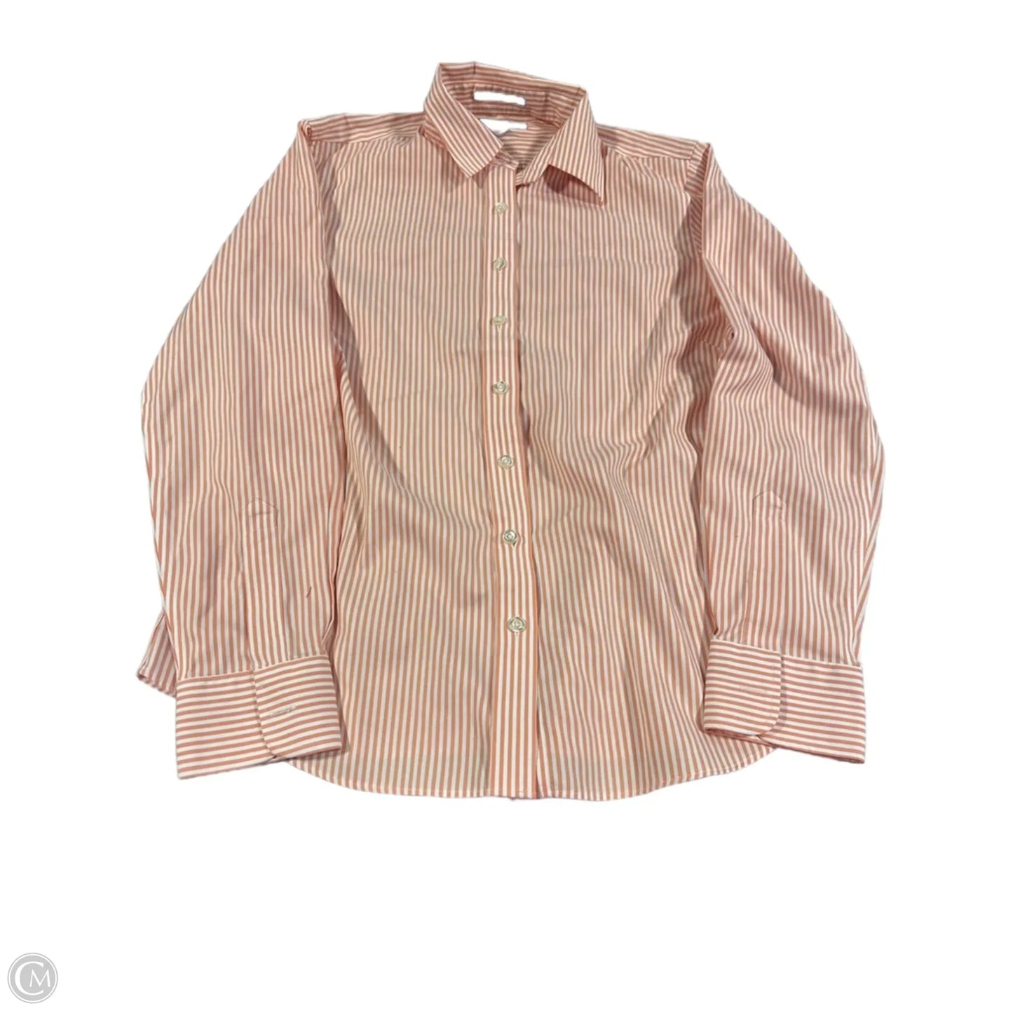 Top Long Sleeve By Lands End In Striped Pattern, Size: S