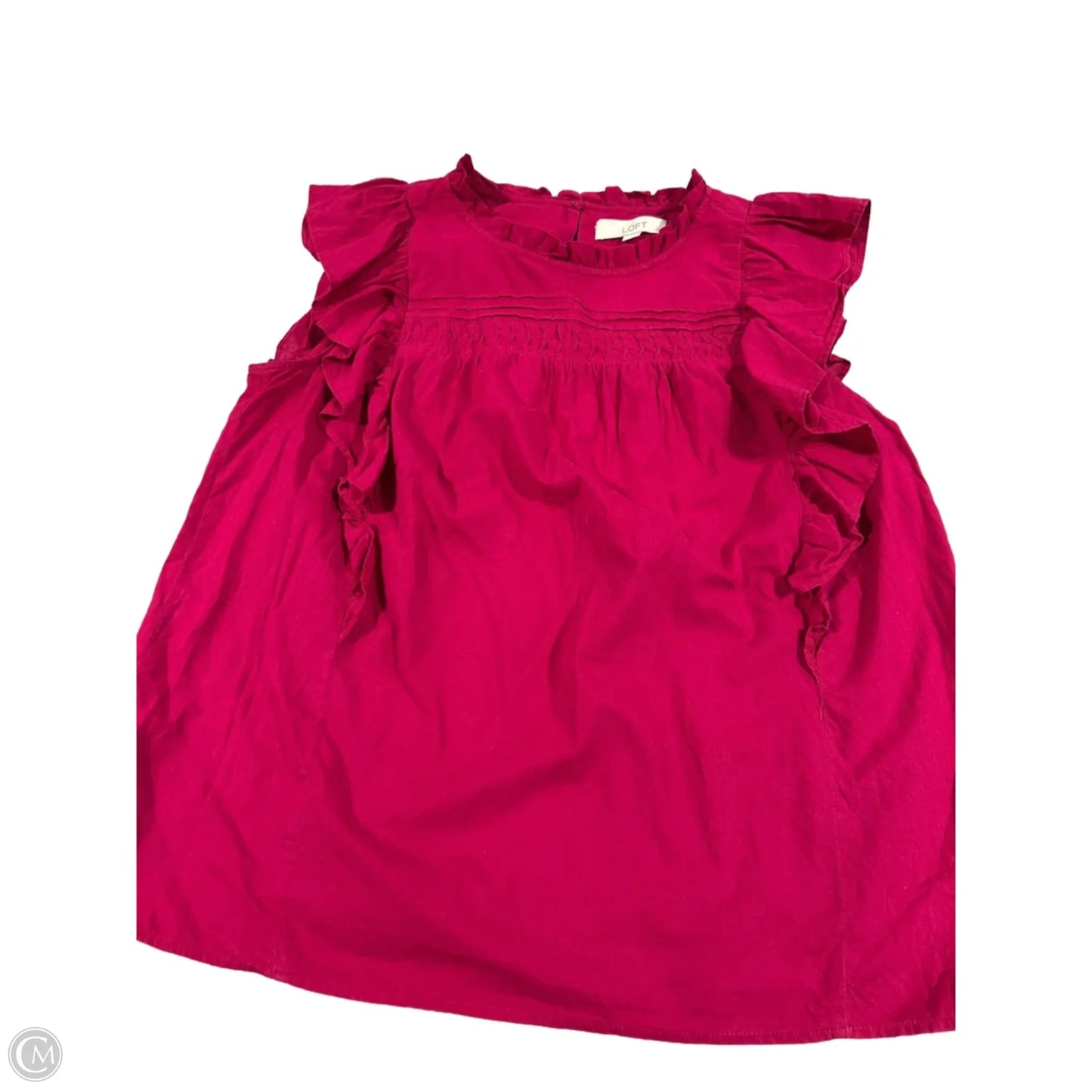 Top Sleeveless By Loft In Pink, Size: M