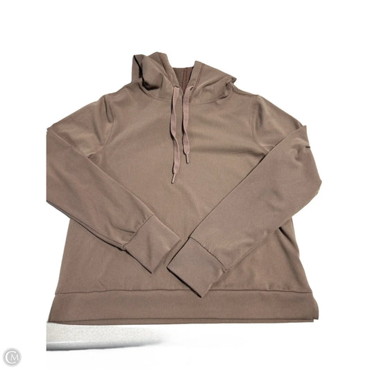 Athletic Sweatshirt Hoodie By Thread And Supply In Brown, Size: S