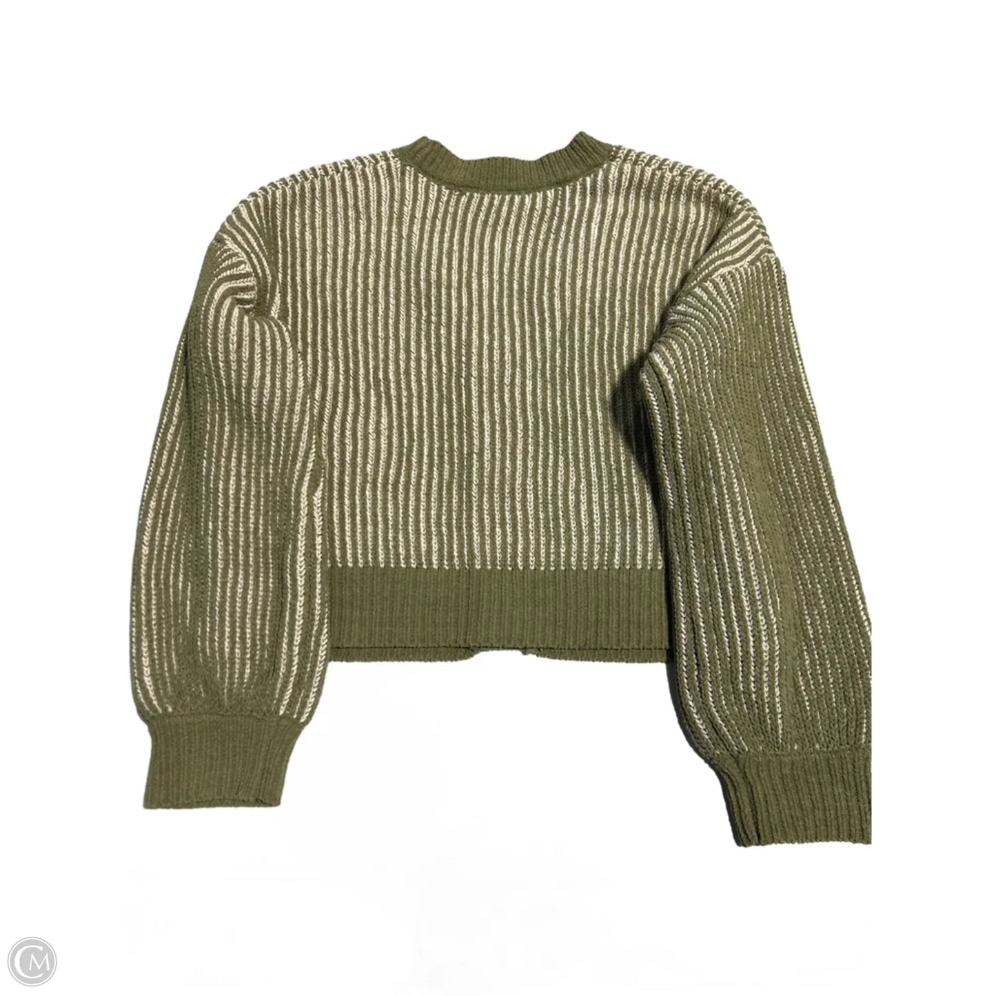 Sweater By New In In Green & White, Size: S