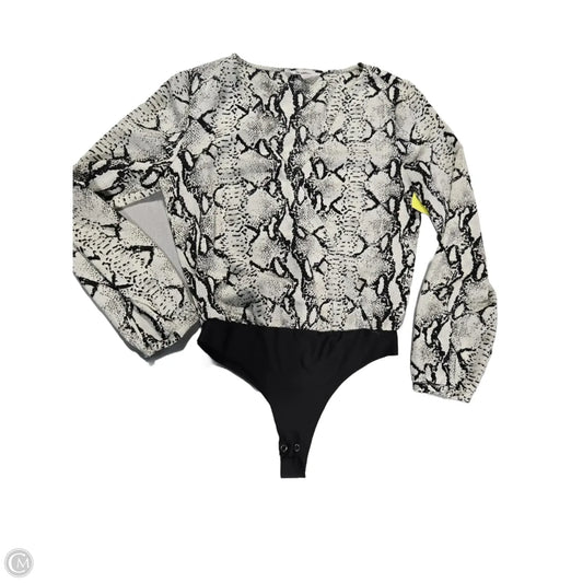 Bodysuit By Bb Dakota In Snakeskin Print, Size: Xs
