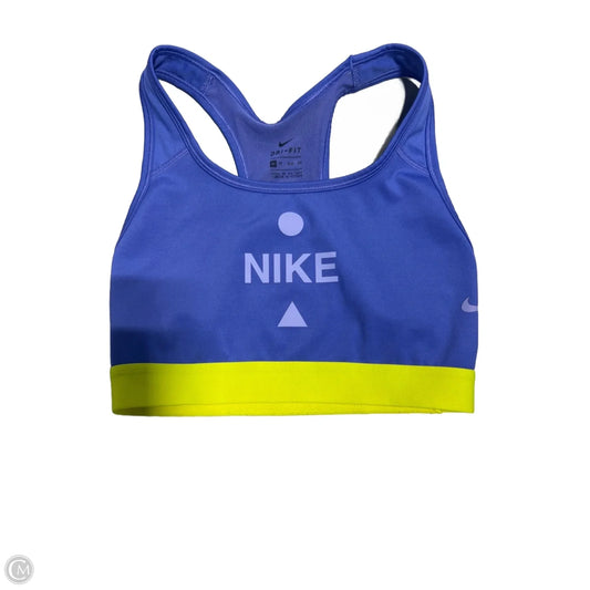 Athletic Bra By Nike In Blue, Size: Xs