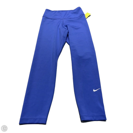 Athletic Leggings By Nike In Blue, Size: Xs