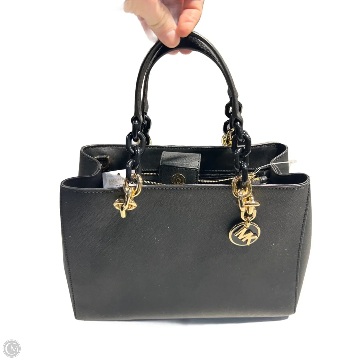 Handbag Leather By Michael By Michael Kors, Size: Large