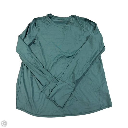 Athletic Top Long Sleeve Collar By Athleta In Green, Size: S