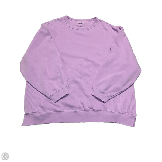 Sweatshirt Crewneck By Aerie In Purple, Size: L