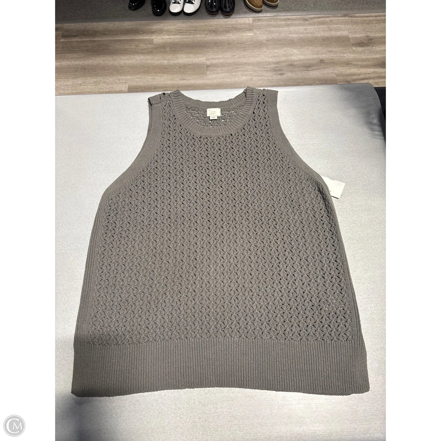 Tank Top By A New Day In Grey, Size: L