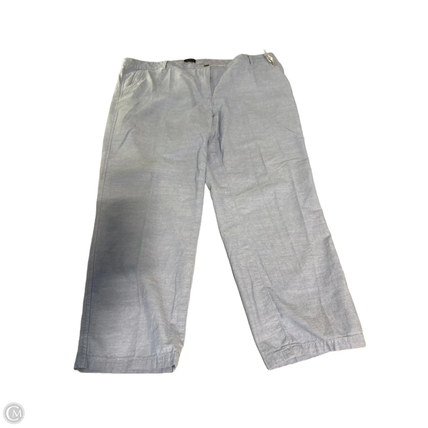 Pants Linen By Talbots In Blue, Size: 18