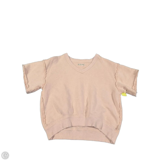 Top Short Sleeve By Free People In Pink, Size: S