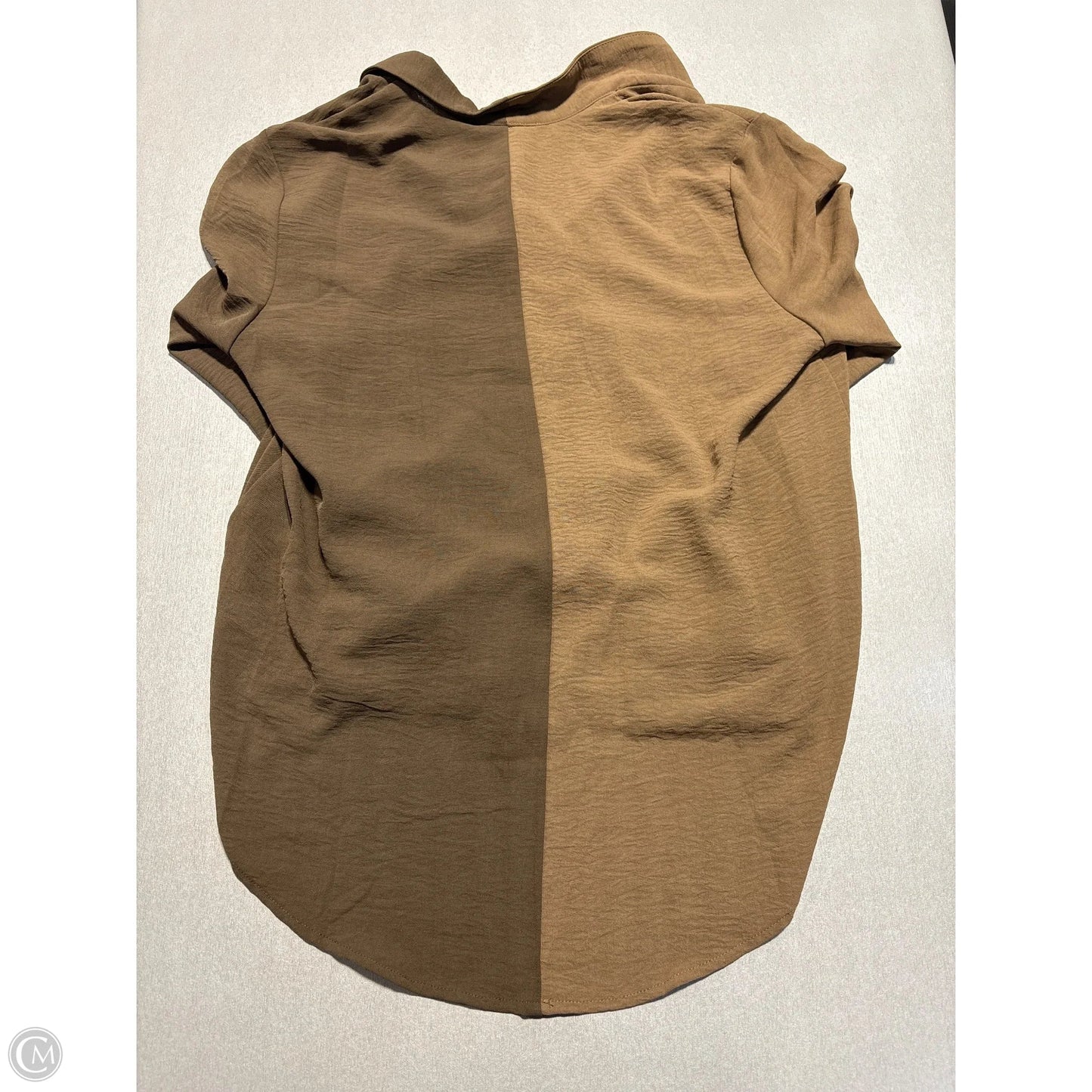 Top Long Sleeve By She + Sky In Brown, Size: M