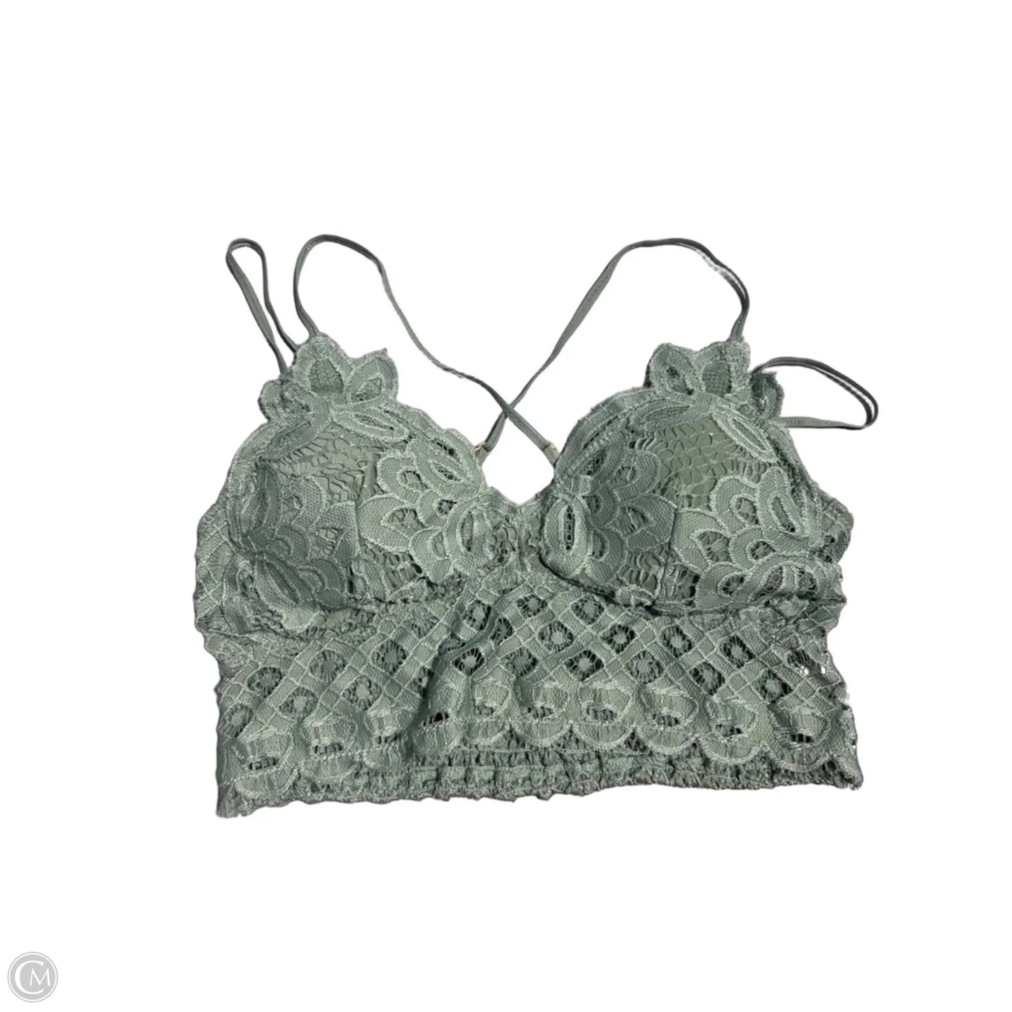 Bralette By Cmc In Green, Size: Xl