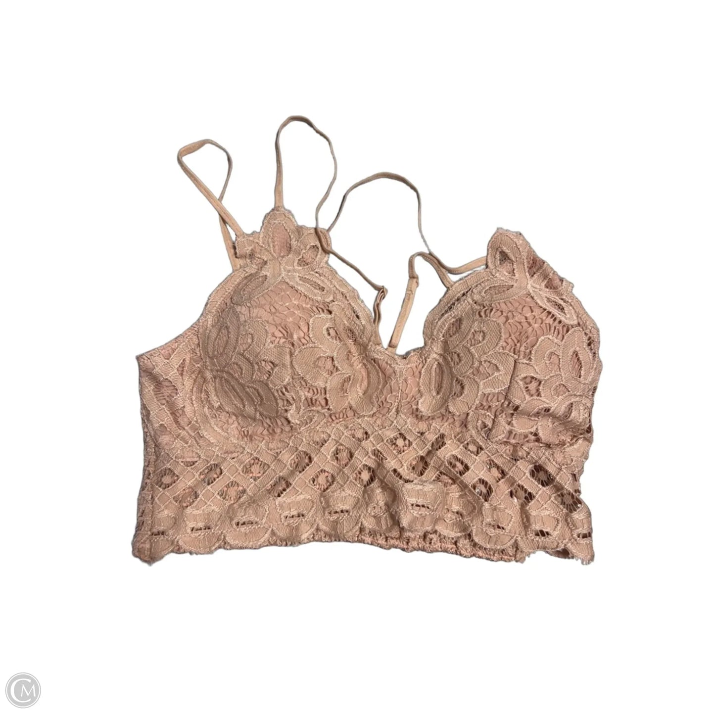 Bralette By Cmc In Peach, Size: Xl