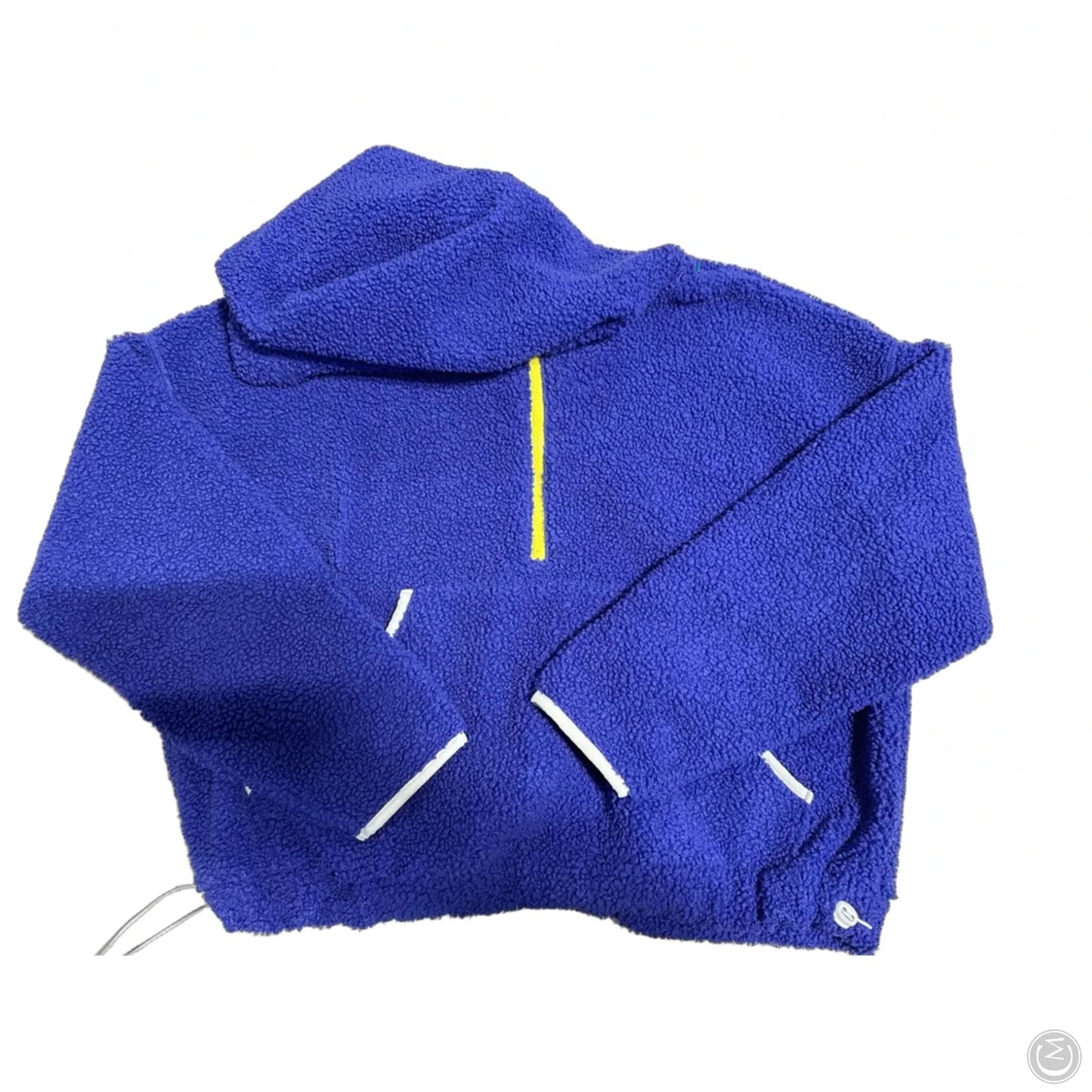 Jacket Faux Fur & Sherpa By Wild Fable In Blue, Size: L