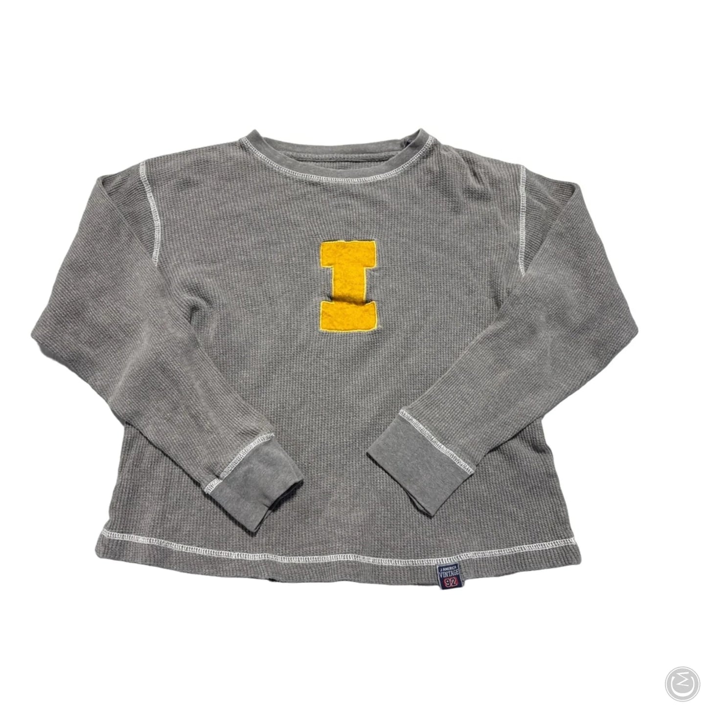 Top Long Sleeve By Cmc In Grey, Size: S