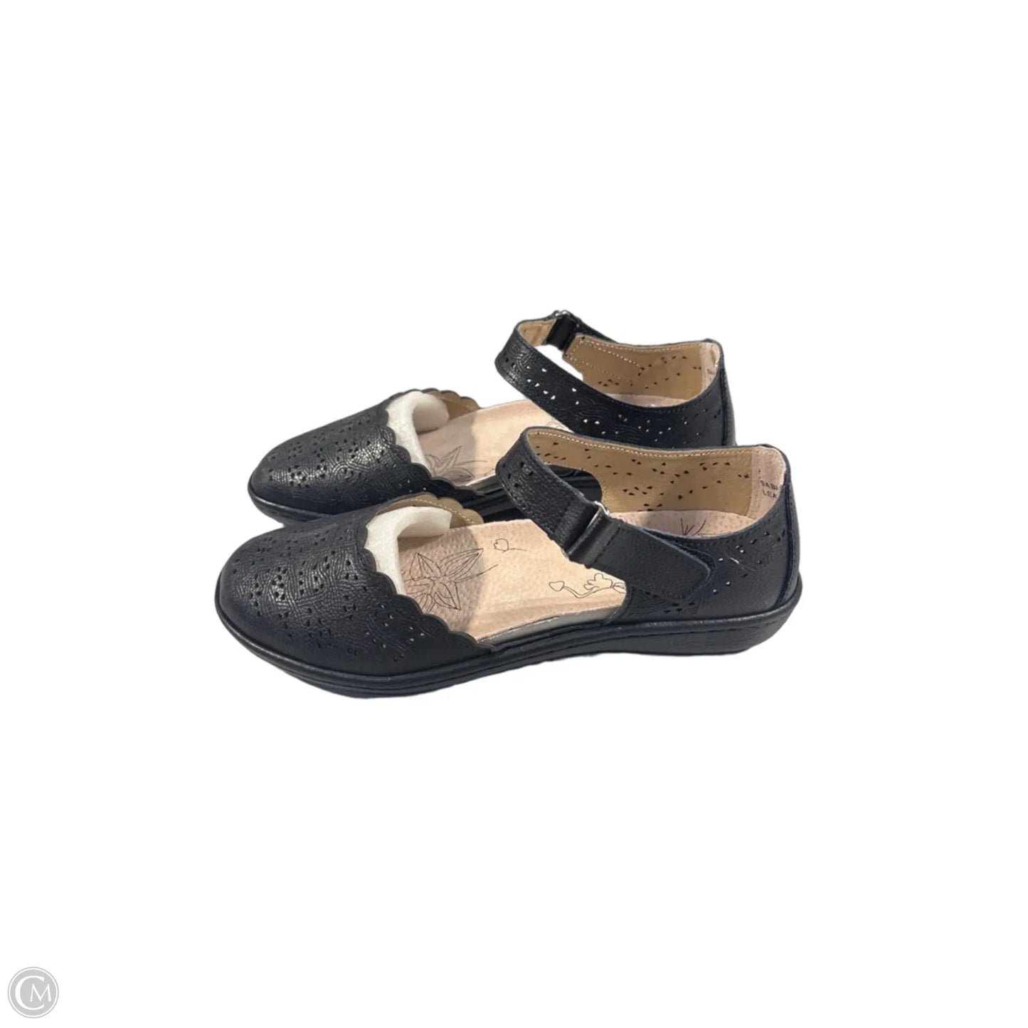 Sandals Flats By Spring Step In Black, Size: 7.5