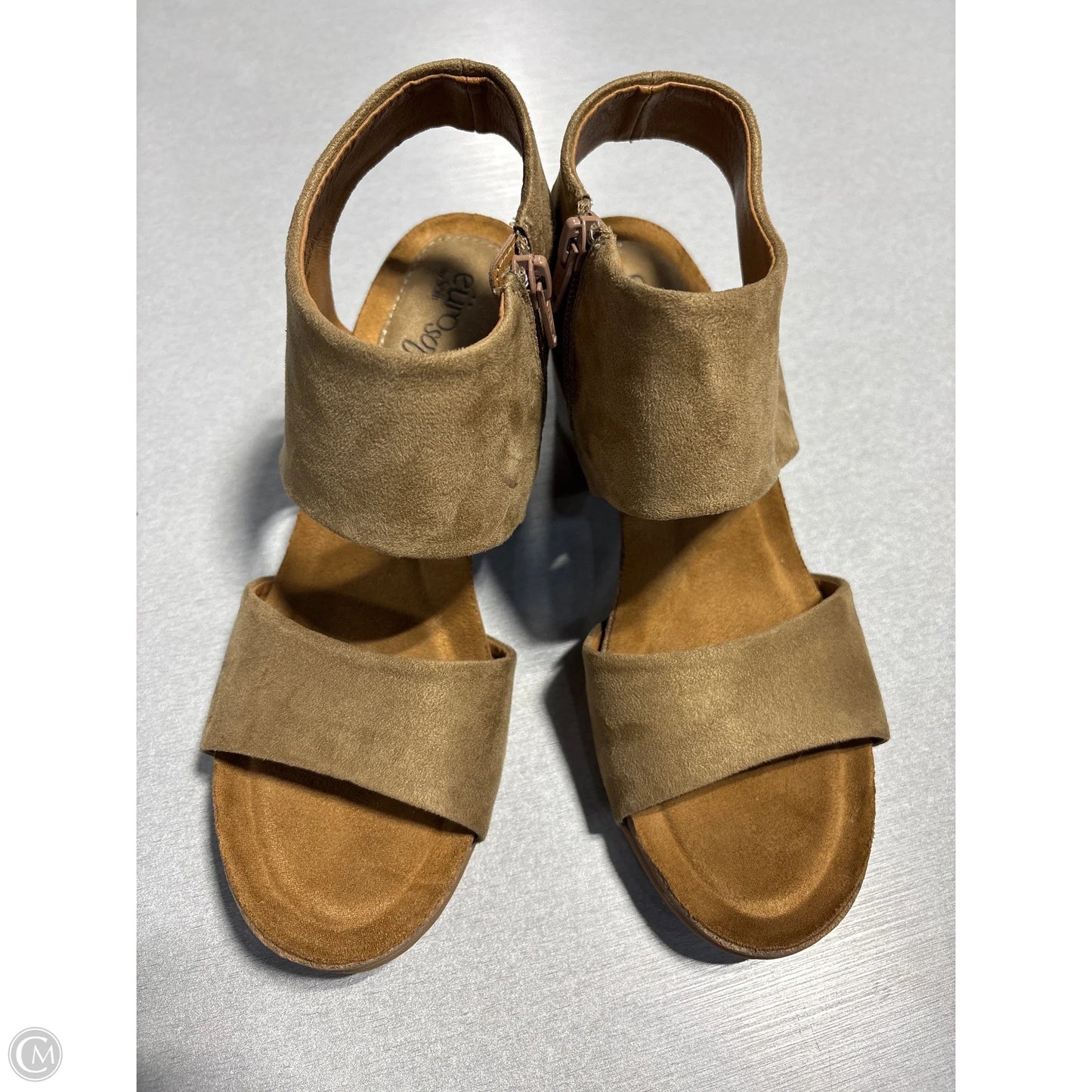 Shoes Heels Block By Cmc In Brown, Size: 8