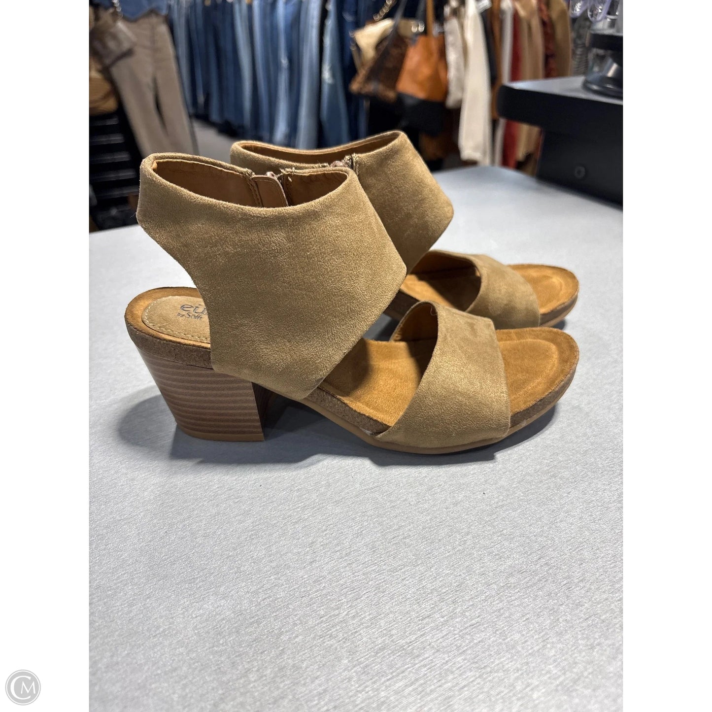 Shoes Heels Block By Cmc In Brown, Size: 8