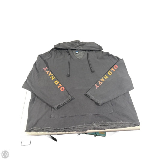 Sweatshirt Hoodie By Old Navy In Grey, Size: Xl
