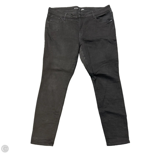 Jeans Skinny By Old Navy In Black Denim, Size: 16