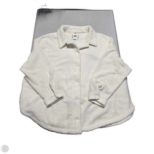 Jacket Faux Fur & Sherpa By Yitty In Cream, Size: 3x