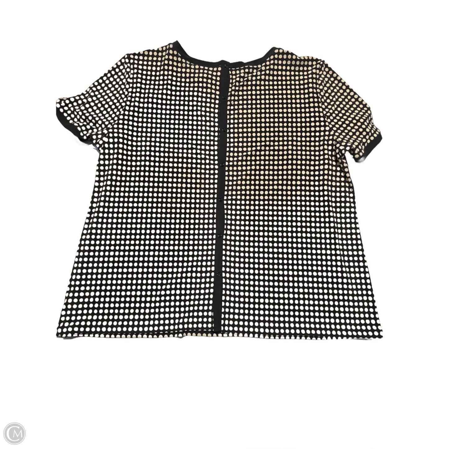 Top Short Sleeve By Anne Klein In Polkadot Pattern, Size: 3x
