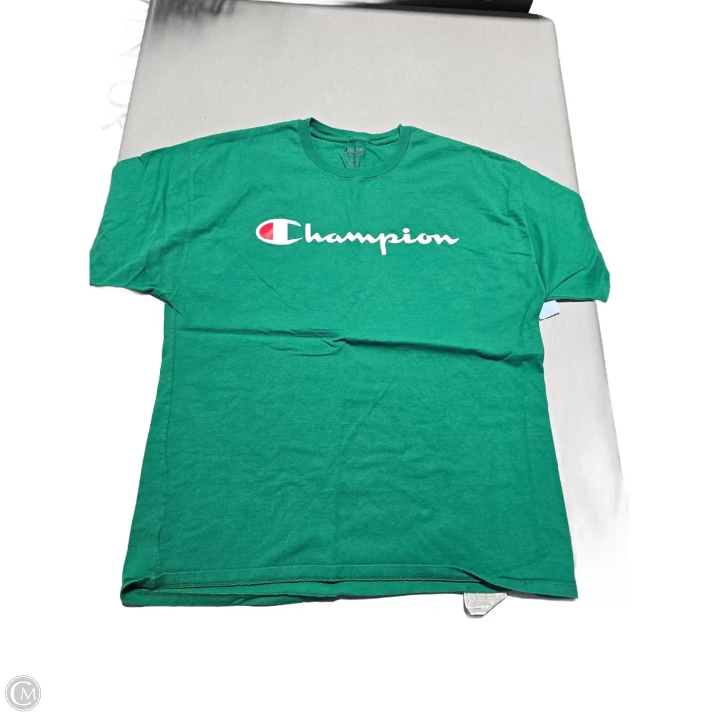 Top Short Sleeve By Champion In Green, Size: Xl