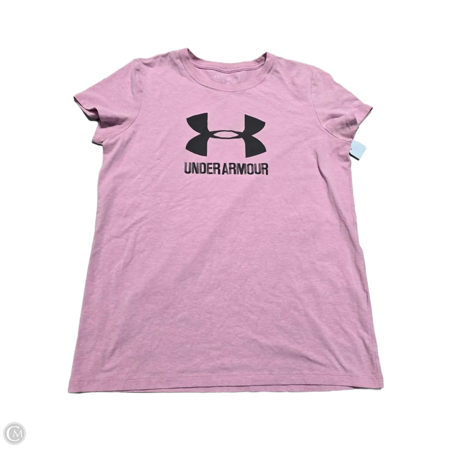 Athletic Top Short Sleeve By Under Armour In Pink, Size: L