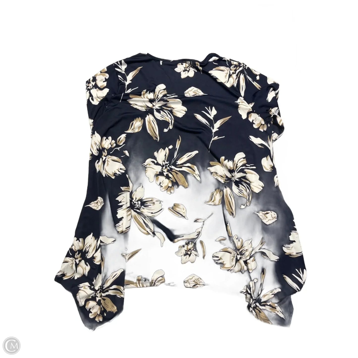 Top Long Sleeve By White Mark In Floral Print, Size: 3x