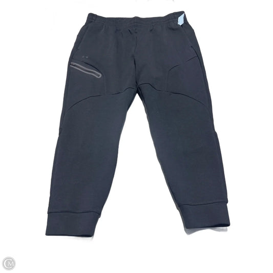 Athletic Pants By Under Armour In Black & Blue, Size: Xl