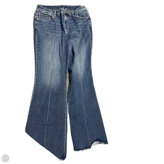 Jeans Boot Cut By Express In Blue Denim, Size: L