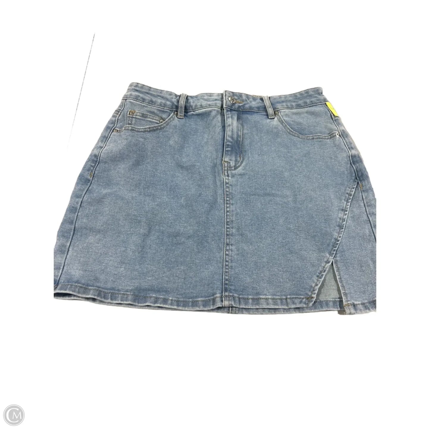Skirt Mini & Short By Cmc In Blue Denim, Size: M
