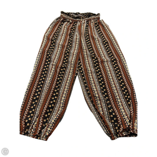 Pants Linen By Cmc In Floral Print, Size: Xl
