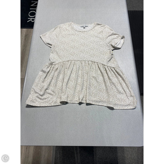 Top Short Sleeve By Gaze In Animal Print, Size: L