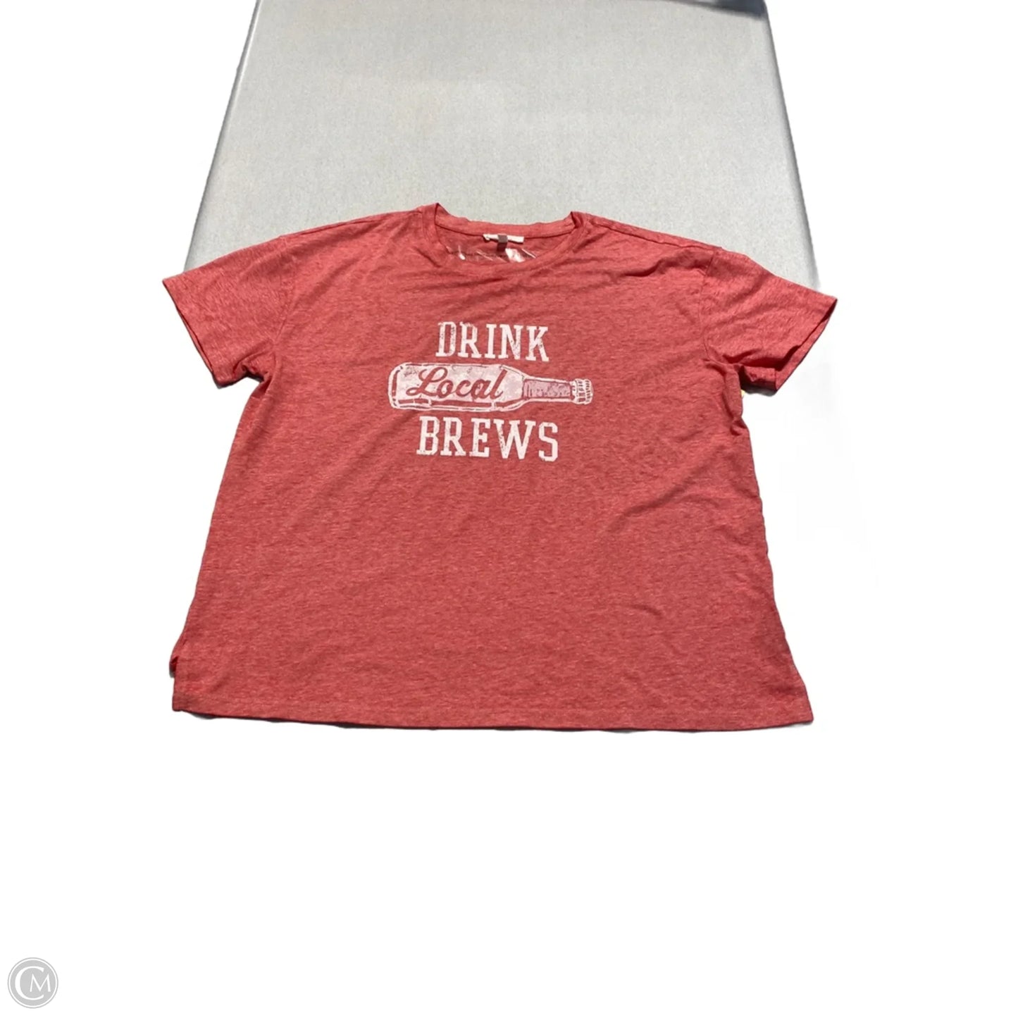 Top Short Sleeve By Maurices In Red, Size: M