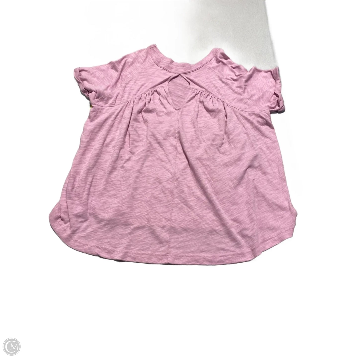 Top Short Sleeve By American Eagle In Pink, Size: S