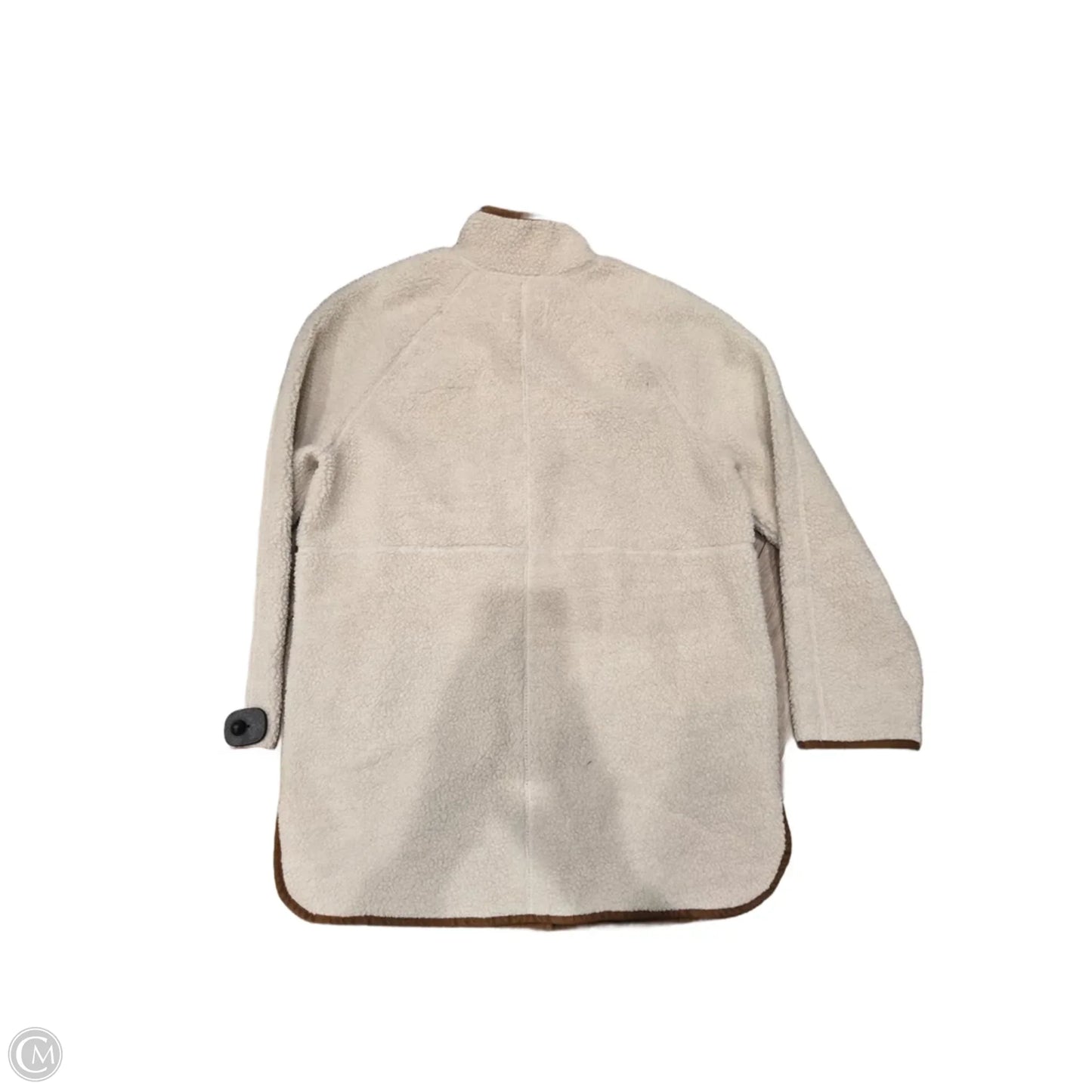 Jacket Faux Fur & Sherpa By Old Navy In Cream, Size: M