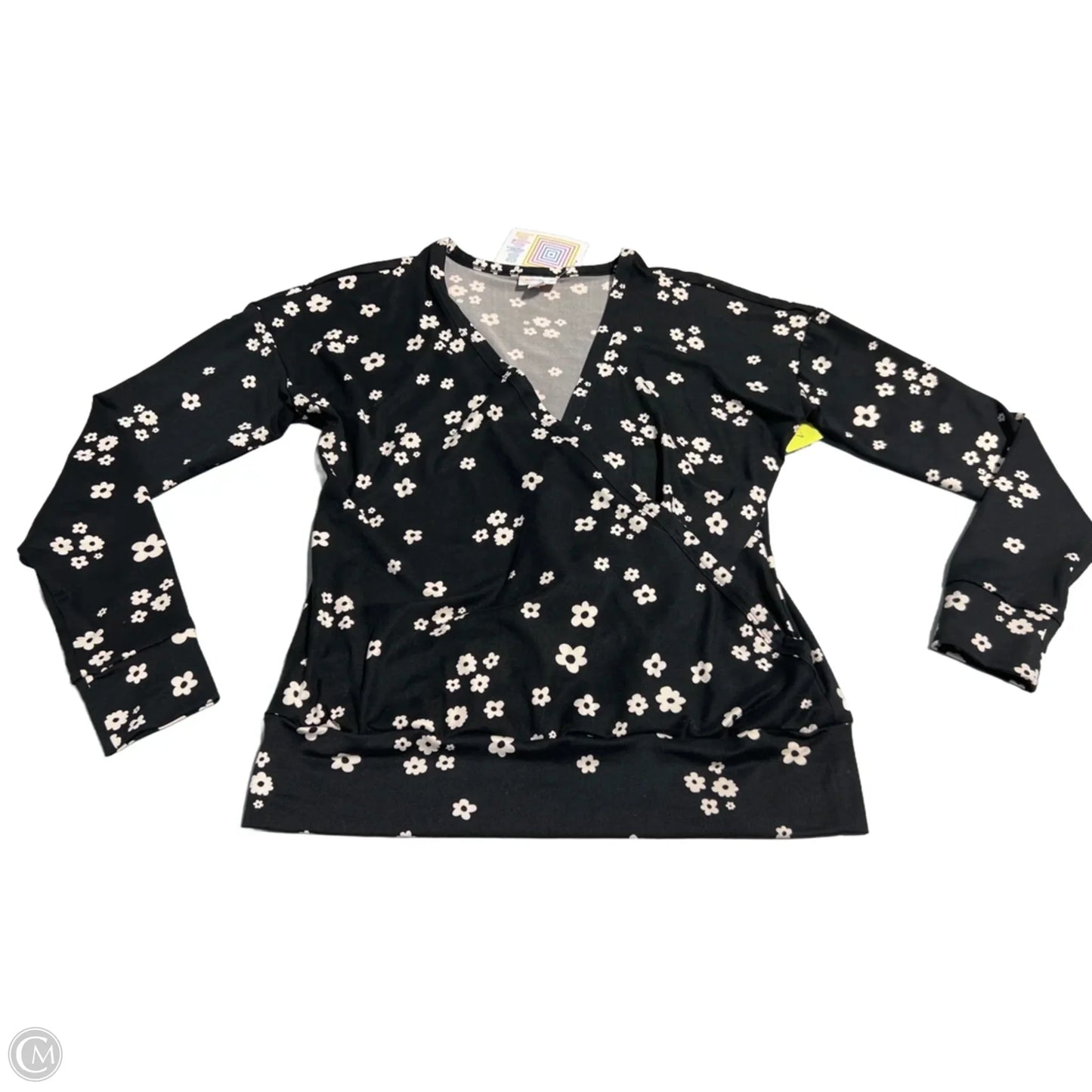 Top Long Sleeve By Lularoe In Floral Print, Size: Xs