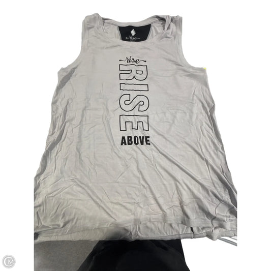 Athletic Tank Top By Cmc In Grey, Size: M