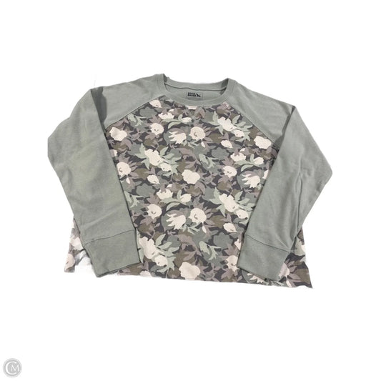 Sweatshirt Crewneck By Eddie Bauer In Floral Print, Size: L