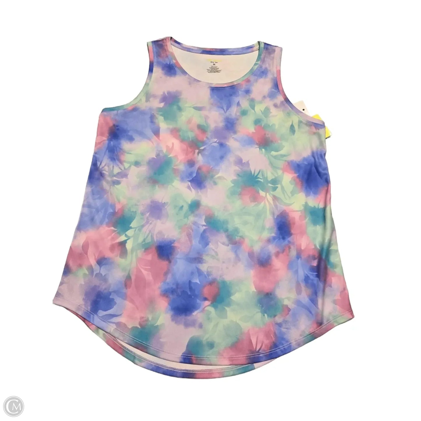 Athletic Tank Top By Tek Gear In Floral Print, Size: M