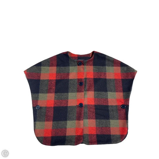 Shawl By Anthropologie In Plaid Pattern, Size: Osfm