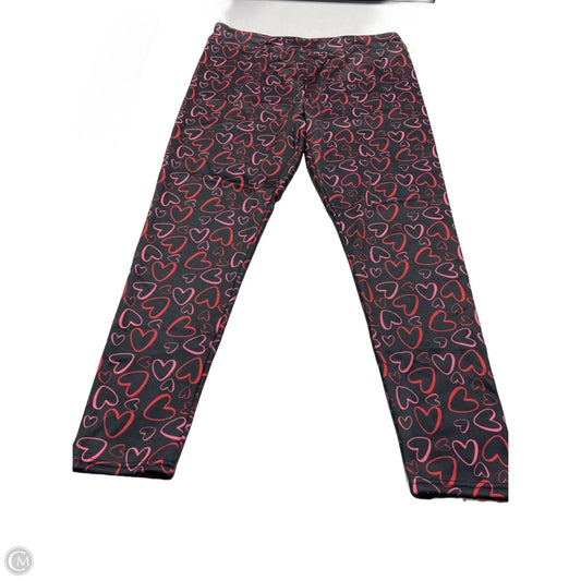 Pants Lounge By Serra In Pink & Red, Size: Xl