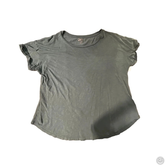 Top Short Sleeve By Maurices In Blue, Size: 1x