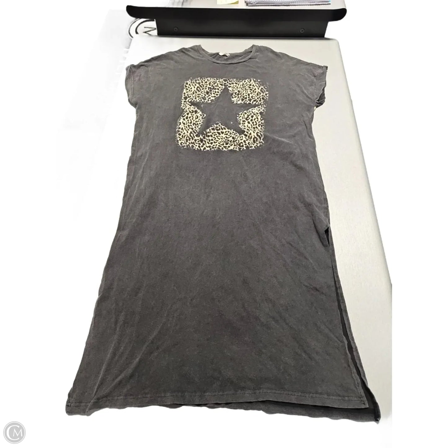 Dress Casual Maxi By Cmc In Grey, Size: M