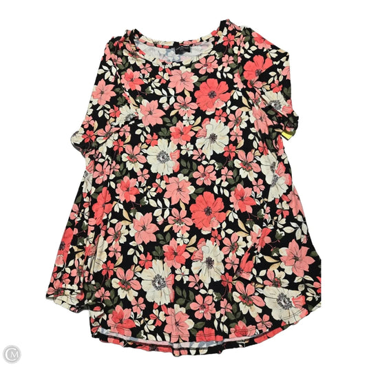Top Short Sleeve By Lane Bryant In Floral Print, Size: 3x