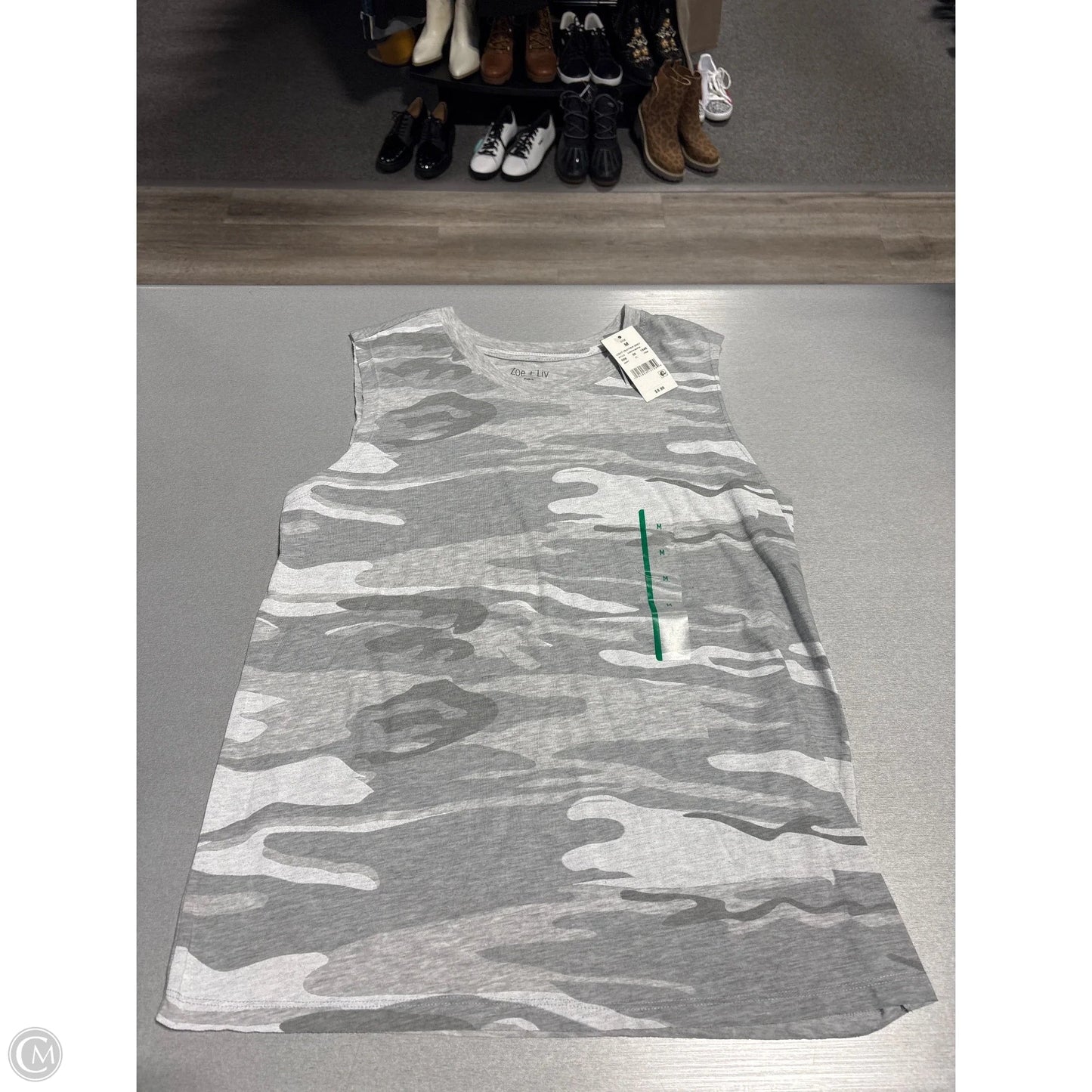 Tank Top By Zoe And Liv In Camouflage Print, Size: M