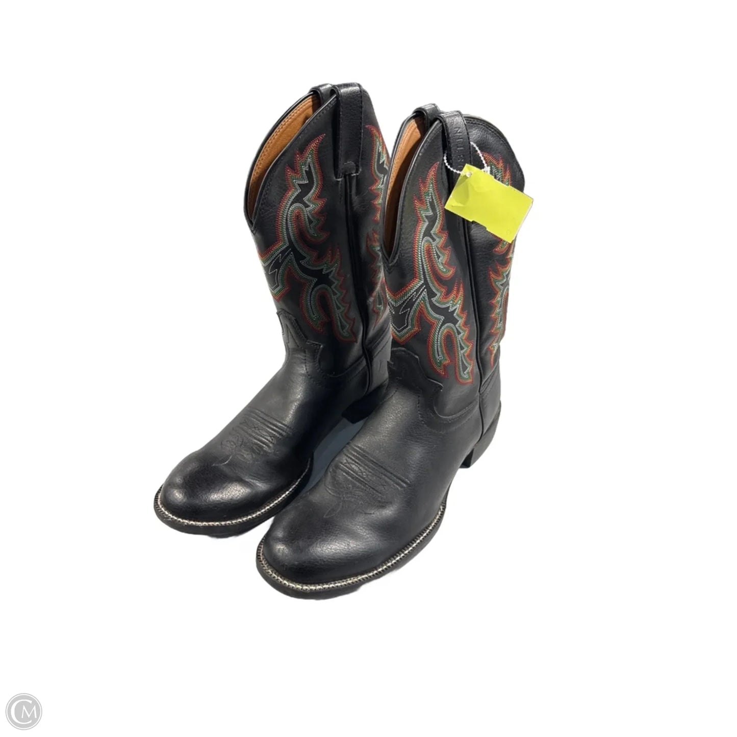 Boots Western By Justin In Black, Size: 10