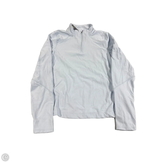 Athletic Top Long Sleeve Collar By Mondetta In Blue, Size: M
