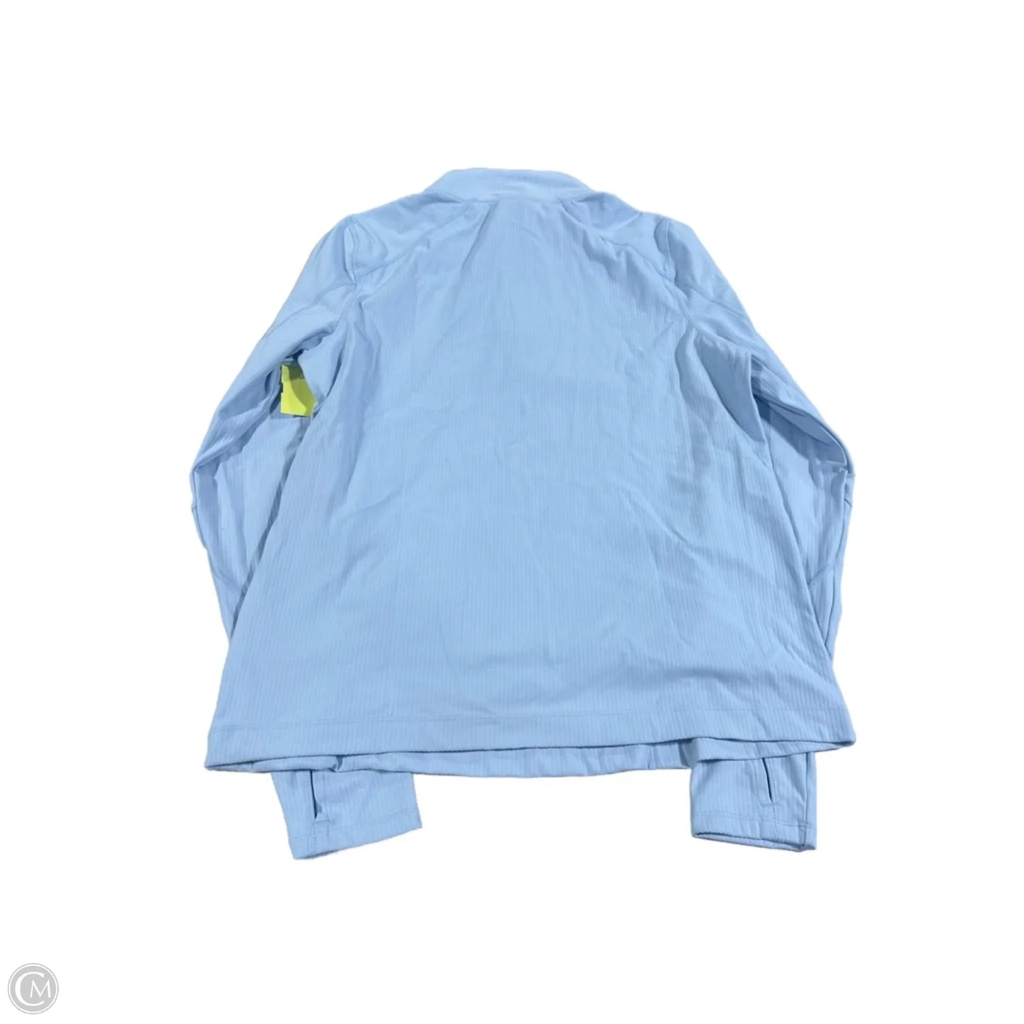 Athletic Top Long Sleeve Collar By Mondetta In Blue, Size: M